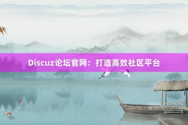 Discuz论坛官网：打造高效社区平台